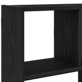 ZNTS Wall Cube Shelf 12 Compartments Black Engineered Wood 860005