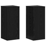 Plant Stand 2 pcs Black Oak 30 x 30 x 70 cm Engineered Wood 869232