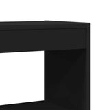 Book Cabinet with Shelf Black 80 x 30 x 198 cm Engineered Wood 3333917
