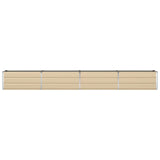 Planter Ivory 385 x 50 x 45 cm Galvanised Steel 42018104