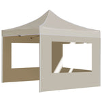 Professional Folding Party Tent with Walls Aluminium 2x2 m Cream 48930