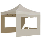 Professional Folding Party Tent with Walls Aluminium 2x2 m Cream 48930