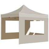 Professional Folding Party Tent with Walls Aluminium 2x2 m Cream 48930