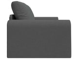 Folding Sofa Bed Dark Grey 148 x 71 x 83 cm Fabric 42030507