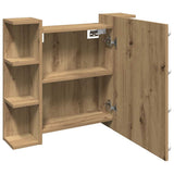Mirror Cabinet with LED Artisan Oak 70x16.5x60 cm 857004