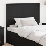 Headboard with Headboard Black Oak 100 cm Engineered wood 887792