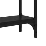 Console Table Black Oak 100 x 29 x 75 cm Engineered Wood 882201