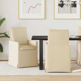 Dining Chairs 2 pcs Cream 57 x 67 x 98 cm Fabric 42017923