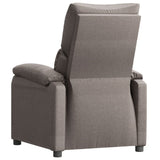 Recliner Chair Taupe Fabric 342458