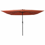 Garden Parasol Terracotta 295 x 295 x 245 cm 42003665