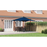Cantilever Garden Parasol with Wooden Pole 400x300 cm Azure Blue 318435