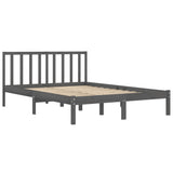 Bed Frame without Mattress Grey Solid Wood Pine 200x200 cm 3105093