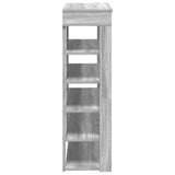 Shoe Rack Grey Sonoma 80x30x98 cm Engineered Wood 859937