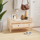 Hall Bench 80x40x43 cm Solid Wood Pine 821784