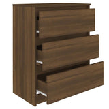 815512 Sideboard Brown Oak 60x35x76 cm Engineered Wood