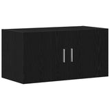 Wall Cabinet Black Oak 80x39x40 cm Engineered Wood 862012