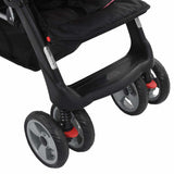Tandem Stroller Pink and Black Steel 10157