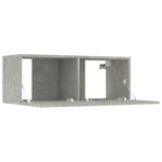 TV Cabinets 2 pcs Concrete Grey 80x30x30 cm Engineered Wood 804539