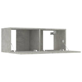 TV Cabinets 2 pcs Concrete Grey 80x30x30 cm Engineered Wood 804539
