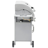 Gas Barbecue Grill 41 Cooking Zone Silver Stainless Steel 310109
