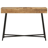 Dressing Table 105x35x75 cm Solid Rough Mango Wood and Iron 372738