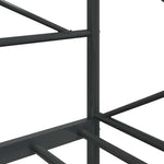 Day Bed without Mattress Black 90x190 cm Steel 4104667