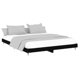 Bed Frame without Mattress Black 120x200 cm Engineered Wood 832150