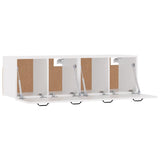 Wall Cabinets 2 pcs White 80x35x36.5 cm Engineered Wood 3115652