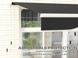 Garden Retractable Awning - Black T3398P327992