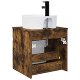 Wall-mounted Sink Vanity Smoked Oak 49 x 44.5 x 65 cm 890597