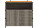 Cabinet Grey 70 x 50 x 87 cm Polyester and Roly Ratten 42026913