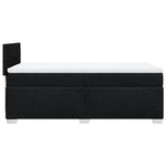 ZNTS Box Spring Bed with Mattress Black 90x200 cm Fabric 3285773