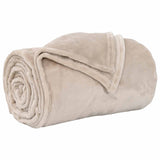 Throw Blankets 6 pcs Beige 220 x 240 cm Fleece 42016791