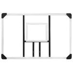 ZNTS Basketball Backboard Transparent 106x69x3 cm Polycarbonate 93668