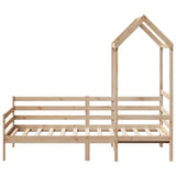 Day Bed with Roof without Mattress 90x200 cm Solid Wood 3282202