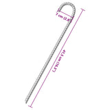 Tent Pegs 12 pcs 41.5 cm 12 mm Galvanised Steel 4009344