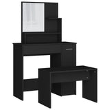 Dressing Table Set Black 86.5x35x136 cm 3114148