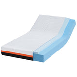 Mattress White and Grey 90 x 190 cm Gel Memory Foam 4106349