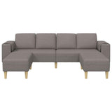Living Room Couch 3 pcs Taupe Polyester 3335117