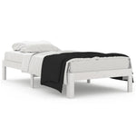 Bed Frame without Mattress White 90x190cm Single 810331