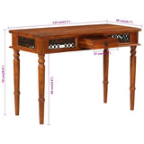 Desk with Drawer 110x50x76 cm Solid Wood Acacia 356973