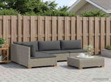 5 pcs Rattan Lounge Set with Cushions GENDT Natural Rattan 3429873