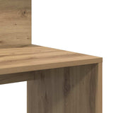 Desk with Shelf Artisan Oak 90 x 48 x 101.5 cm Engineered Wood 869529