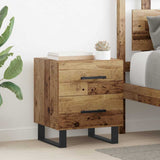 Bedside Cabinet Old Wood 40 x 35 x 47.5 cm Engineered Wood 882059