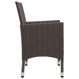 Garden Dining Set Brown, Cream White 3095861