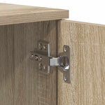 Storage Bed Frame Sonoma oak 90 x 190 cm Engineered wood 3335207