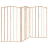 Dog Gate Foldable 3 Panels 150 cm Poplar Wood 352206