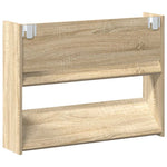Wall Shoe Cabinets 2 pcs Sonoma Oak 80x18x60cm Engineered Wood 806748