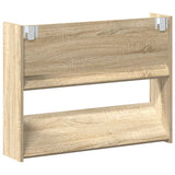 Wall Shoe Cabinets 2 pcs Sonoma Oak 80x18x60cm Engineered Wood 806748