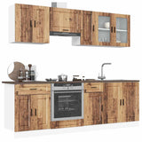 8 Piece Kitchen Cabinet Set Kalmar Old Wood Engineered Wood 3314849